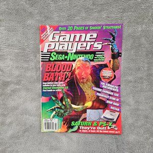 Vintage Game Players Magazine Sega Nintendo February 1995 NBA Jam Tournament
